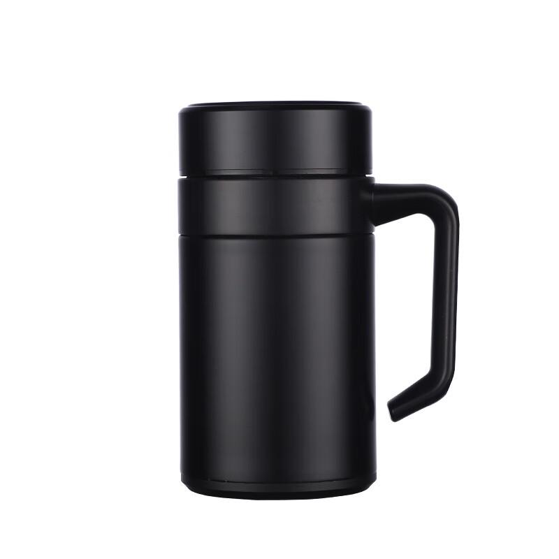 MRSIKEY Men s 316 Stainless Steel Insulated Office Mug with Handle