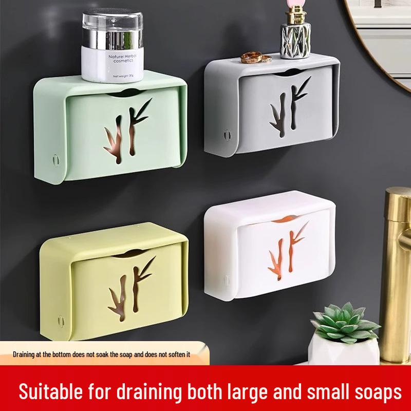 Newcomer Discount: Punch-Free Rotating Soap Dish & Bathroom Shelf
