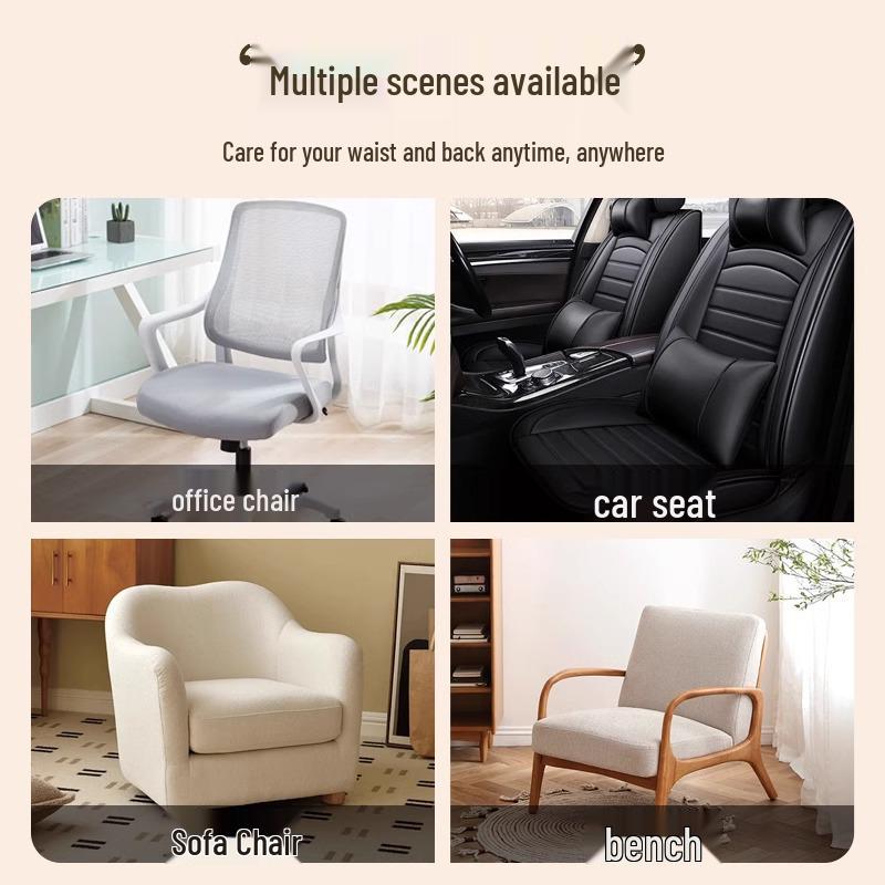 Ergonomisches Lendenstützkissen für Bürostühle und langes Sitzen