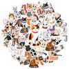 35pcs-50pcs Cartoon Kittens Stickers Cute Cats Cats Stickers Animal Stickers For Guitar Laptop Helmet Skateboard Notebook DIY