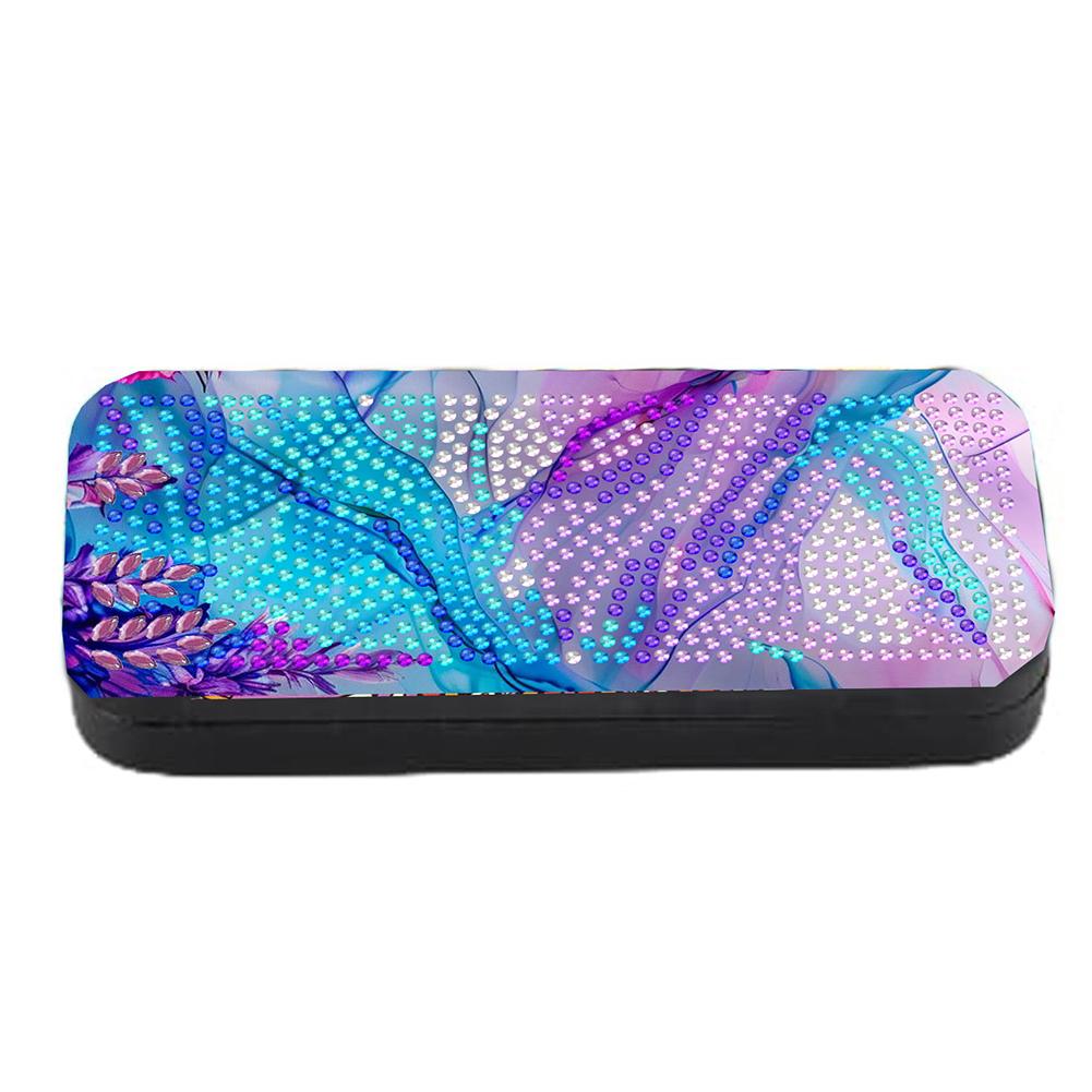 Stone Texture Diamond Painting Eyeglasses Case Diamond Art Sunglasses Case PU PU Glasses Holder Case Glasses Storage Case