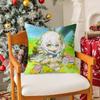 Game Genshin Impact-G Cute Nahida Silky Short Plush With Invisible Zipper Dustproof Sofa Cushion Cover For Home Decor