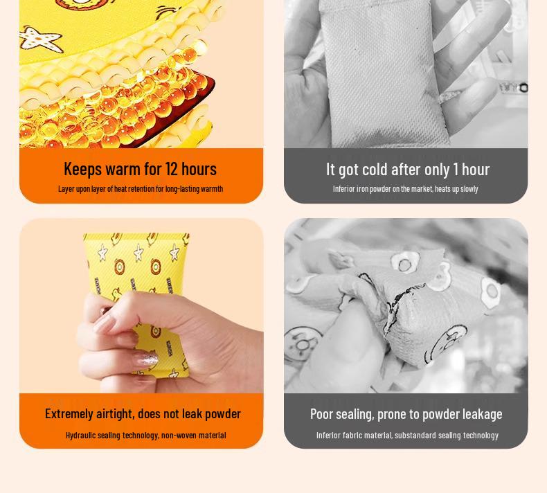 2025 Disposable Self-Heating Hand Warmer for Kids and Students