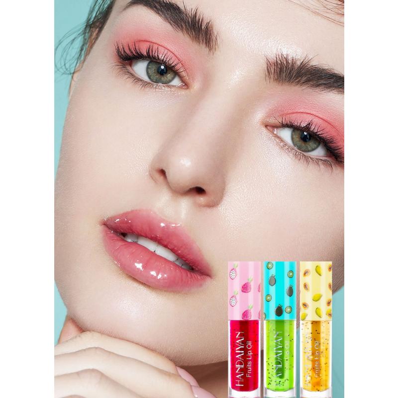 Lippenöl der Fruit-Serie, feuchtigkeitsspendender, transparenter Peeling-Lippenbalsam
