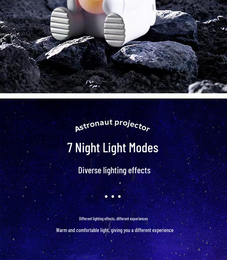 Starry Sky Astronaut Projection Lamp - Children's Decorative LED Night Light