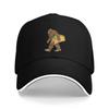 Boné de Baseball Bigfoot Sasquatch Carregando Taco Par Mulheres Personalizado DIY Chapéu Trucker Moda Verão Outdoor Academia Bonés Ajustáveis