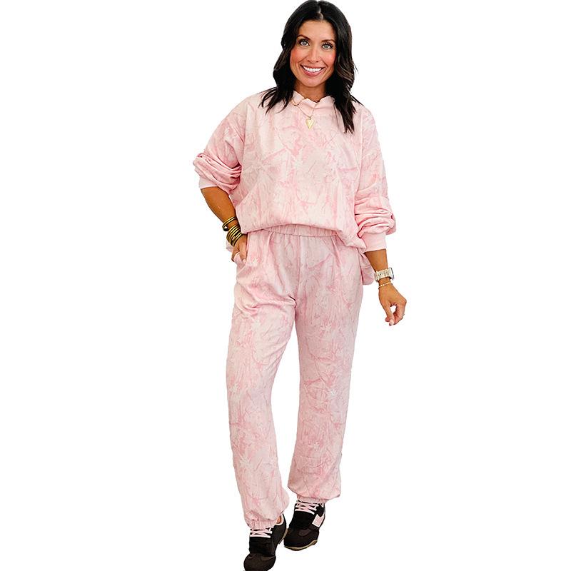 

Shi Ying Autumn/Winter Women s Two-Piece Set: European & American Loose Fit with Multi-color Print & Long Sleeves. Medium