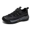 Warrior Hiking Shoes Fashion Simple Retro Versatile Sports Casual Lightweight Durable Non-Slip Low-Top Dad Shoes Men sneaker Black WXY(S)-4756N03