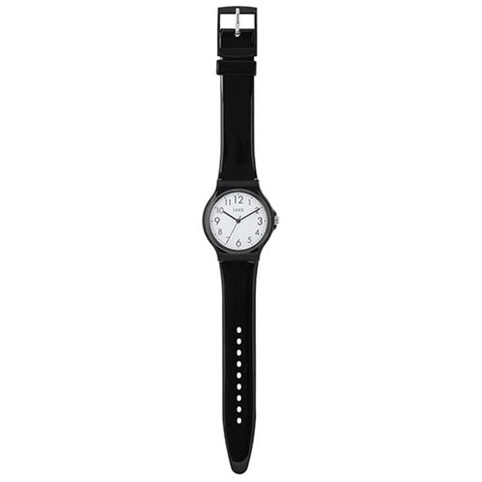 J-AXIS Pastel Color Watch Simple Easy-to-Read Plastic Case Round Lightweight Matching Pair Children Student TCG73 Unisex Clear One Size
