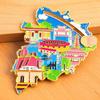 Meizhou City Travel Magnet - Creative 2025 Metal Souvenir