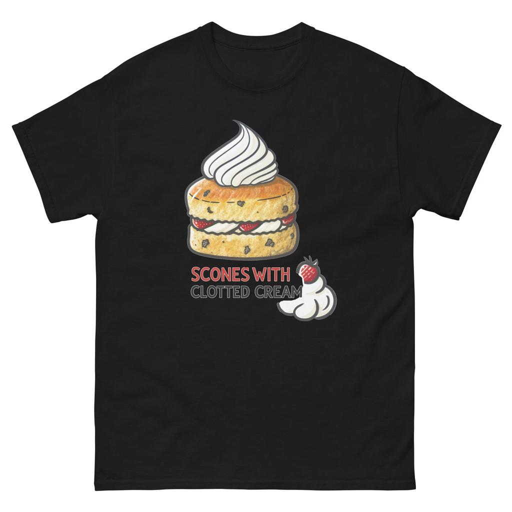 Scones With Clotted Cream Delicious Food Holiday Eating T-Shirt