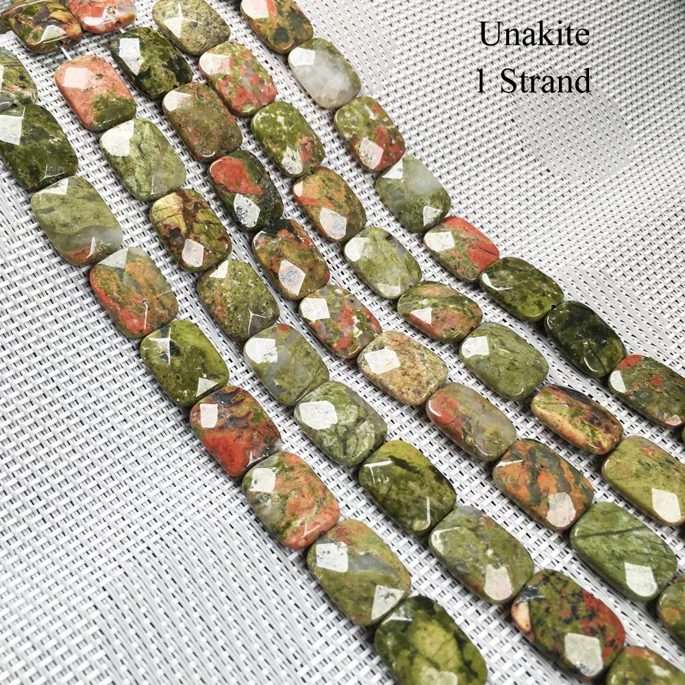 

1 нить граненых бусин из натурального камня, 12 × 16 мм, прямоугольные камни из розового кварца и опала, свободные бусины-разделители для изготовления ювелирных изделий, аксессуары для самостоятельного изготовления, 20 см 1Strand/12x16mm