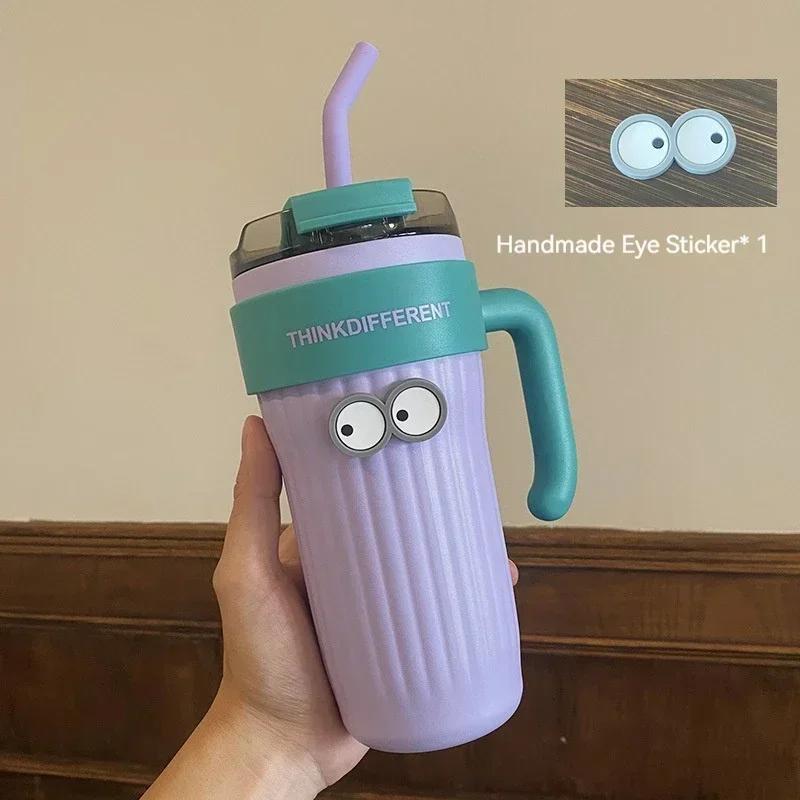 

Кружка для кофе большой емкости 860 мл, термос из нержавеющей стали, портативный тамблер, вакуумные фляги, автомобильная термокружка, спортивная термокружка 860ML