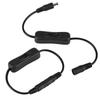 5Pcs 28.5cm   Power Adapter Connector Inline with ONCelsiusOFF   for LED Strip Lights White