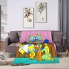 Blanket The S-Simpsons Travel Office Flannel Bedding Throws For Couch Chair Super Warm Design Bedspread Birthday Present