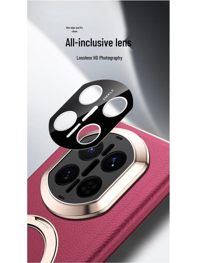 Huawei MateX7 Magnetic Suction Case: Center Shaft, X6 Pivot, Precise 360° Bracket, X5 Leather, Drop-Proof