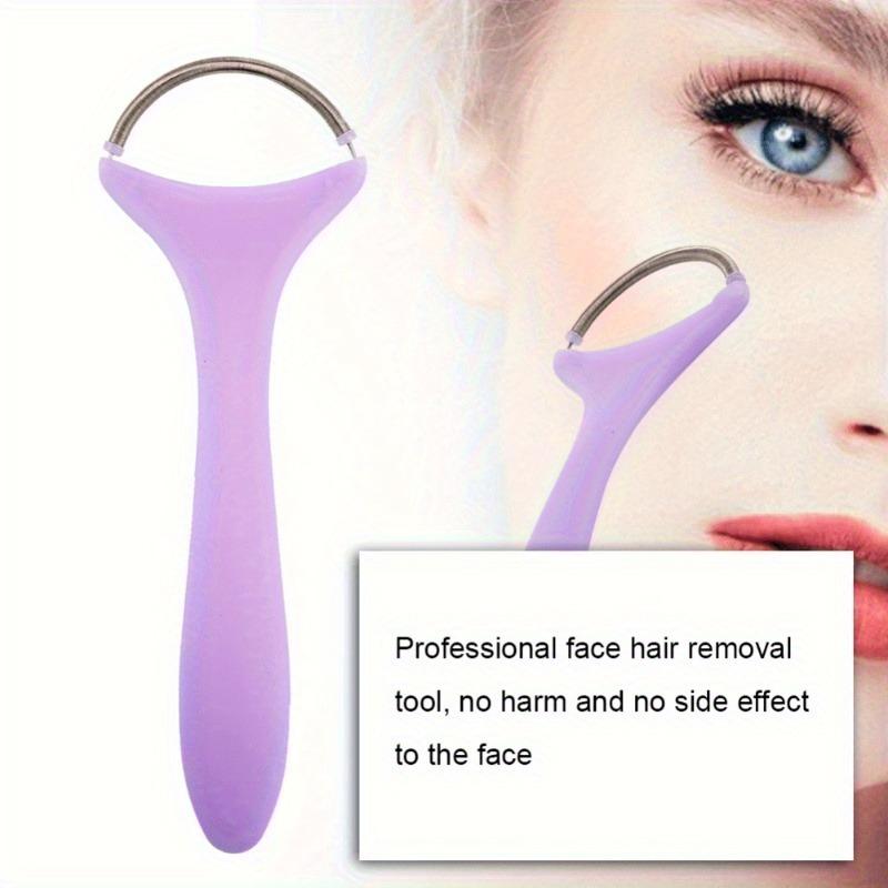 1Pc Professional Purple Portable Facial Hair Removal Tool for Forehead, Chin and Cheeks
