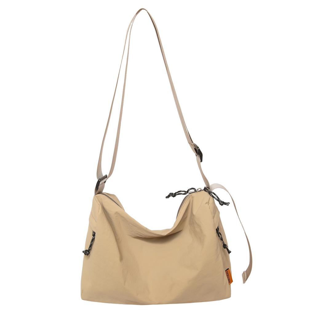 Korean Version of Fashionable and Simple Messenger Bag Ins Student Class Bag Japanese Large-capacity Shoulder Bag Lazy Wind Canvas Bag