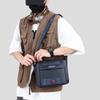 Casual Men Shoulder Bag With Letter Pattern And Polyester Lining For Work And Travel