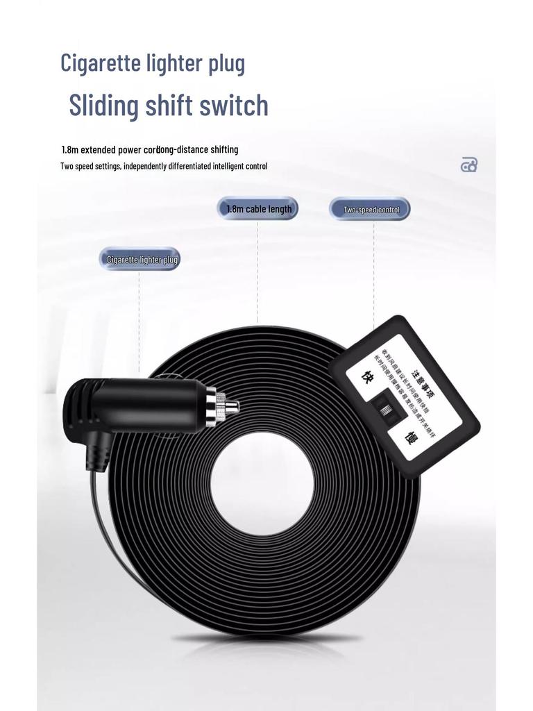 24V/12V High-Airflow Electric Fan for Trucks, Cars, Forklifts & Excavators