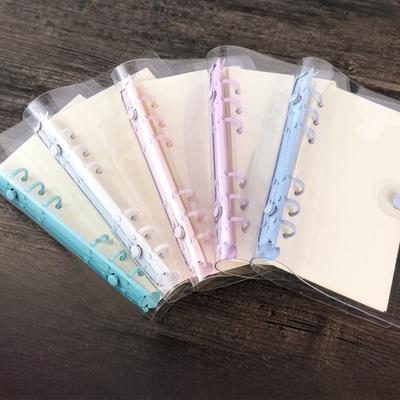 INS Style Transparent PVC Soft Leather Notebook Cover, A5 Loose-Leaf, Cute & Simple A6 Design