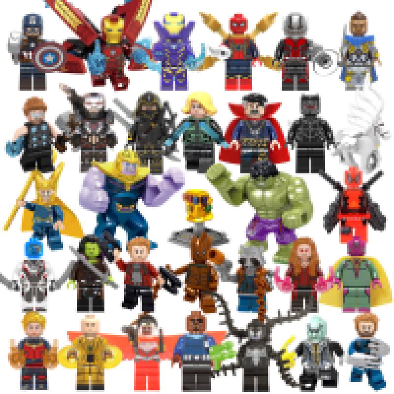 Superhero Boys Educational Building Blocks - Ying Series, 32 Models