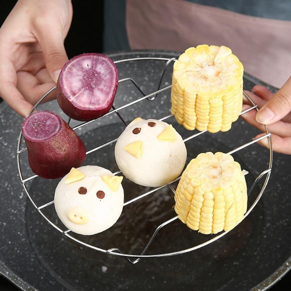 19cm Oven Grill Racks Round Steamer Rack Durable Cooking Baking Pot Stand  for Cosori Gourmia Foodi