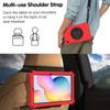 Kids Case for Samsung Galaxy Tab S6 lite P610 A 10.1 T510 8.4 T307 A7 Lite 8.7 A8 X200 EVA Cobweb Pattern with Shoulder Strap