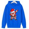 Kapuzenpullover aus Fleece mit Weihnachtsmann-Aufdruck für Damen und Herren