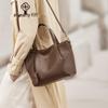 ESUNARTY Fashion Large Capacity Genuine Leather Tote Crossbody Bag