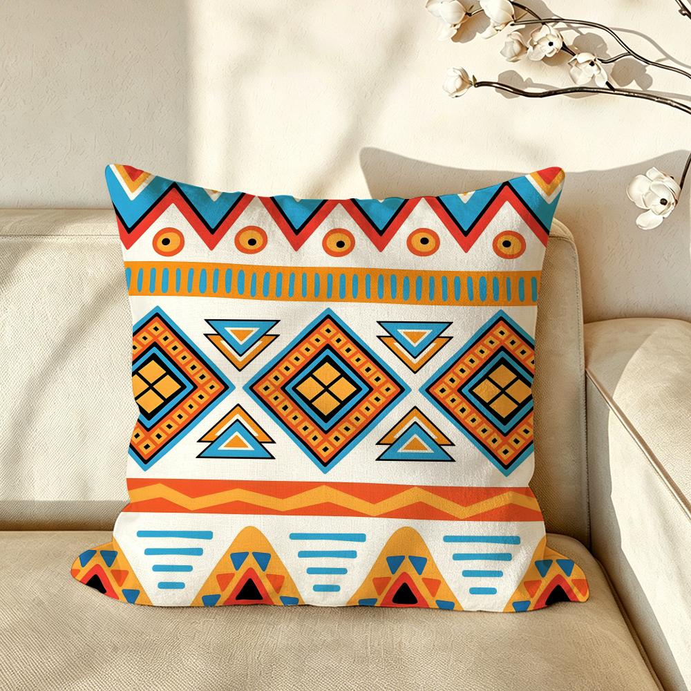 Art BBohemian Cushion Cover Pillow Case Antidustmite Pillowcase Silky Short Plush Sofa Cushion Cover hot