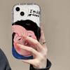 Trendy Transparent Funny Couple Phone Case for iPhone 15, 14/13 Pro, 11, 8 Plus/7/6