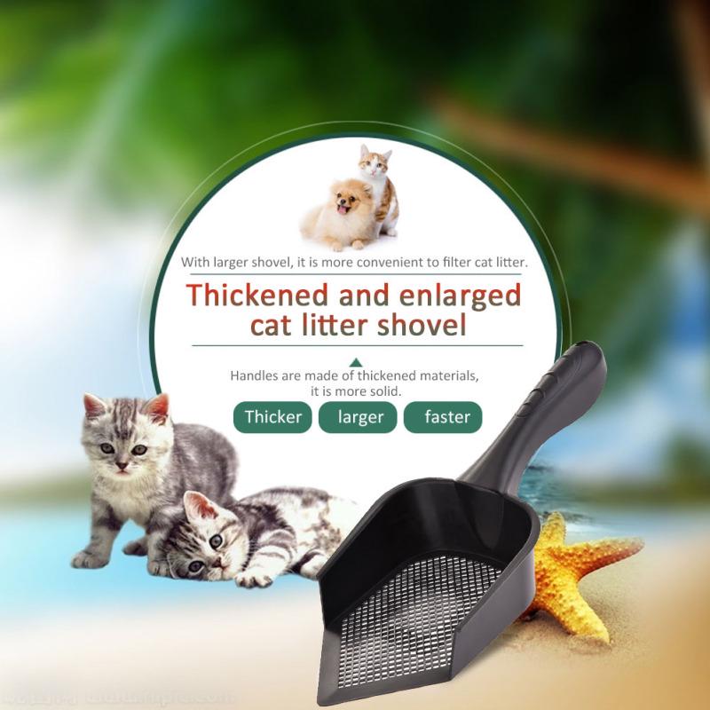 High Quality Indoor Portable Durable Plastic Practical Cleaning Cat Pet Litter Scoop with Shovel