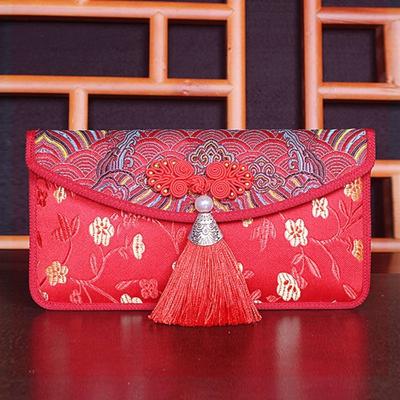 Chinese Traditional Art Happy New Year Wedding Betrothal Spring Festival Lucky Money Red Packet Red Bag Gift Bag Red Envelope