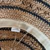 Striped Geometric Print Natural Straw Bucket Hats For Women Foldable Lightweight Sun Hatstravel & Vacation Essential