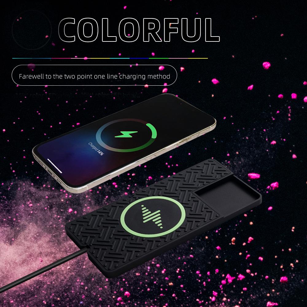 15W Fast Wireless Car Charger for Apple 14/15 - Solves Lens Protrusion, Luminous Design