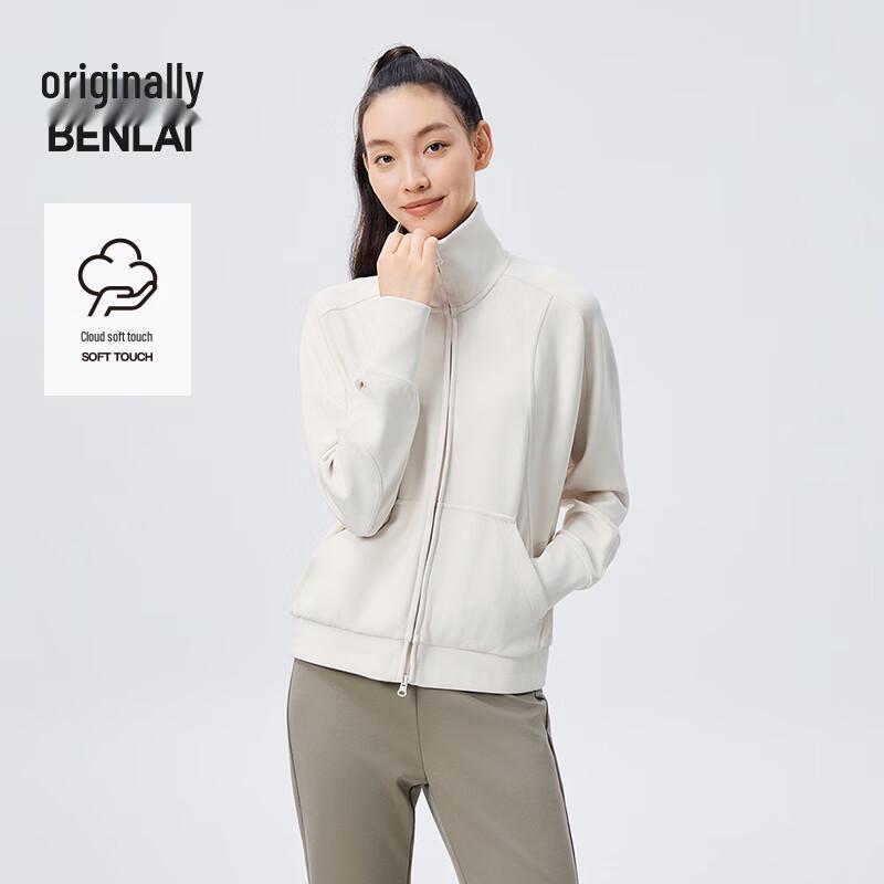 BENLAI Women's Cloud-Soft Stand-Up Collar Casual Jacket