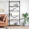 Bookshelf Sonoma Oak 80 x 30 x 189.5 cm Engineered Wood