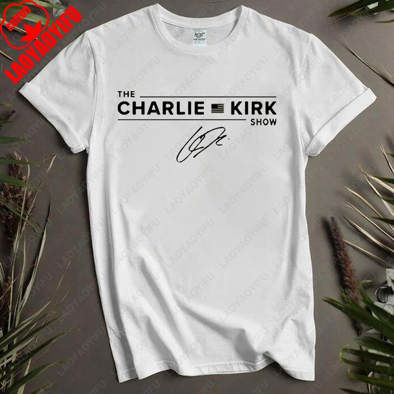 

Charlie Kirk Graphic TShirt Unisex Cotton AllMatch Clothing Ulzzang Casual Wear Tees Camisetas De Mujer Camisetas Hombre S