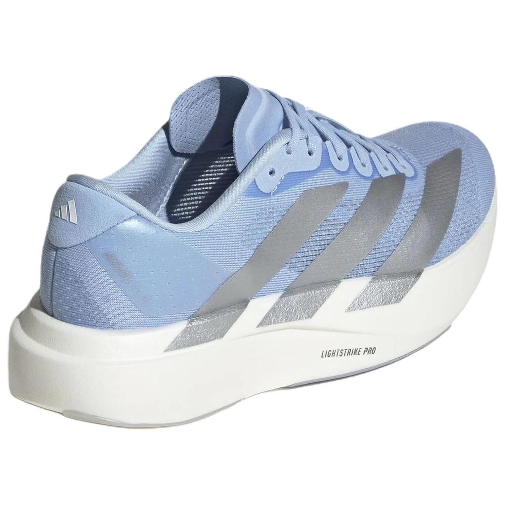 adidas  Adizero Evo SL Glow Blue Silver Metallic Women Sneakers Cloud-White JS4453