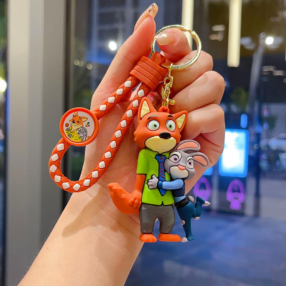 Kawaii Animal Keychain Key Ring Bag Charm for Backpack Purse Car Key Accessories Ornament Gift for Child