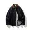 American Retro Amekaji Heavy-Duty Denim Work Shirt for Men, Spring and Autumn Hunting Jacket, Foreign Trade Men's Shirt