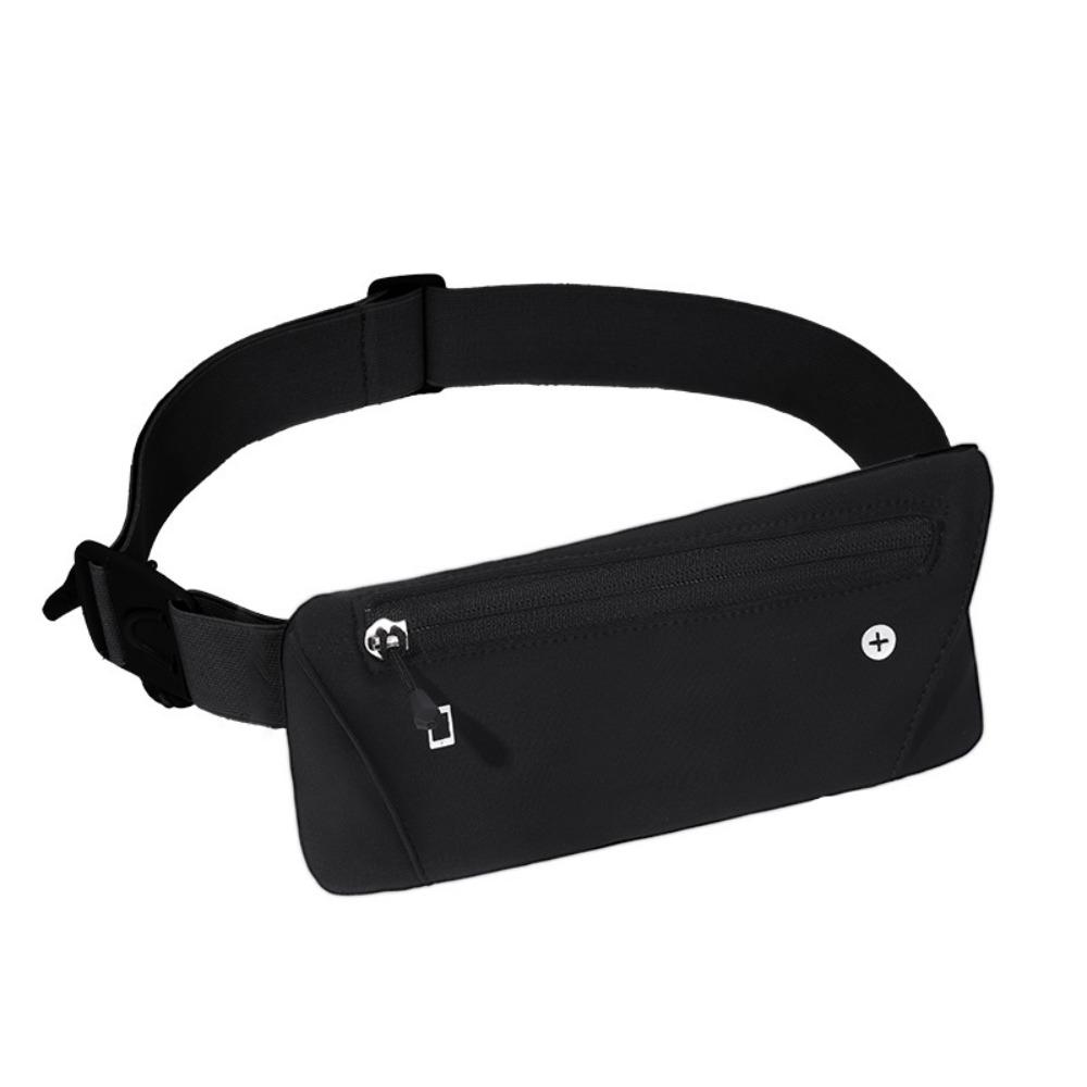 

Высокоэластичная поясная сумка для бега, плотно прилегающая спортивная сумка для телефона, для активного отдыха чёрный