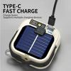 Solar Camping Lights 12 Modes Type C Rechargeable Lamp Outdoor Hanging Light Portable Fill Lantern Work Maintenance Lighting