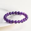 Natural Amethyst Bracelet with Deep Purple Translucent Beads - Women's Imitation Uruguay Crystal Bracelet