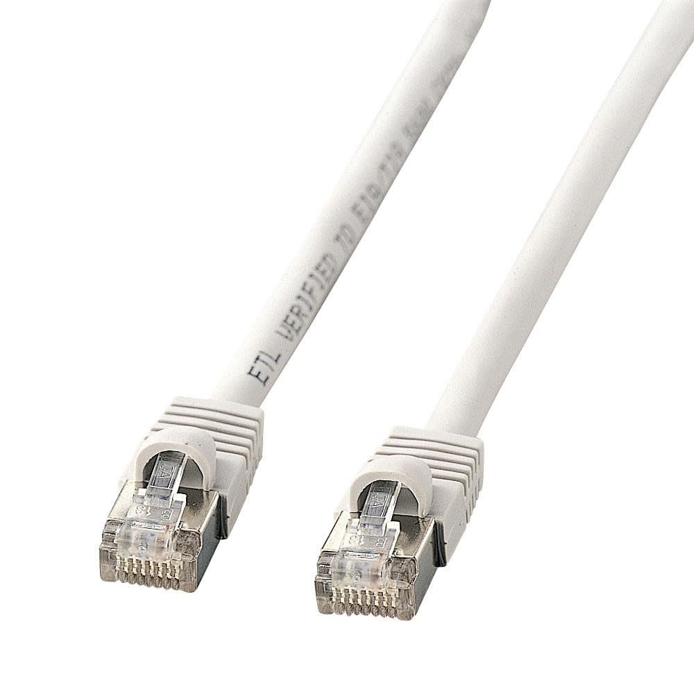 SANWA SUPPLY STP Enhanced Category 5 Cable, 20m, Light Gray, KB-STP-20LN