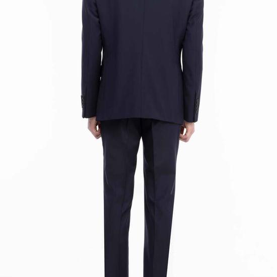 GioGio Artizonal Single Notched Suit Jacket Navy ZE5SU581NY