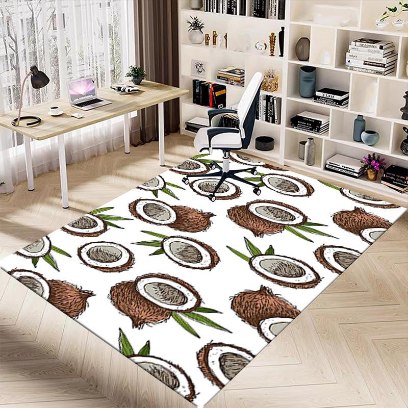 1PC Coconut Pattern Extra Large Non Slip Floor carpet, Office, family, Studio   Large Area Rug Indoor Rugs, Bold Statement Piece