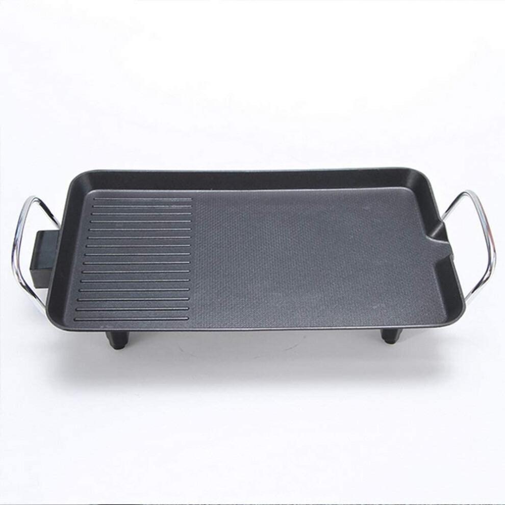 (XL(67x29.5x8.5cm)) Electric Teppanyaki Table Top Non-Stick Plates BBQ Grill