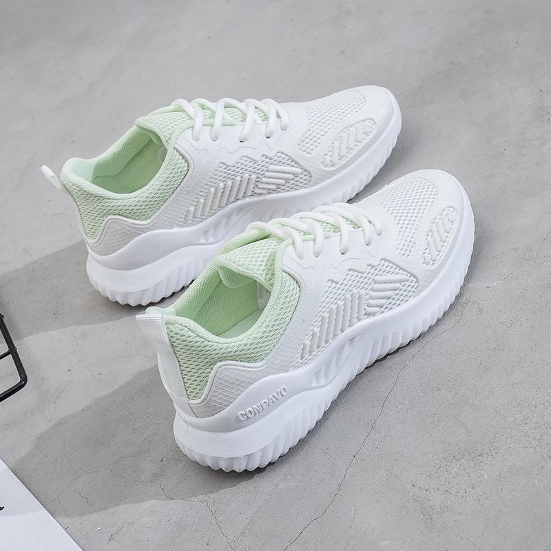 Fabrikdirektverkauf 2025 Sommer Mesh-Schuhe atmungsaktive Lauf-Sportschuhe Ins Koreanische Version vielseitige kleine weiße Schuhe A005
